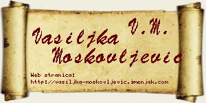 Vasiljka Moskovljević vizit kartica